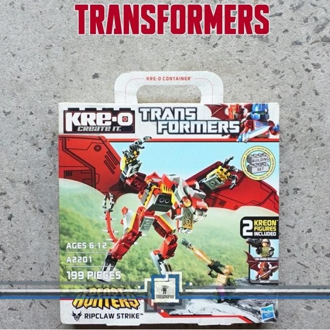KRE-O Kreo Transformers Prime Beast Hunters Ripclaw Strike Dragon Set