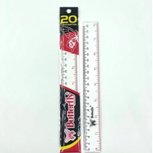 

PENGGARIS BUTTERFLY 20 CM / Garisan Plastik Butterfly 20 cm Plastik