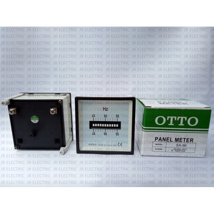 Otto Panel Meter / Frequency Meter Hz Jarum Getar 50Hz Sa-96 45-55Hz