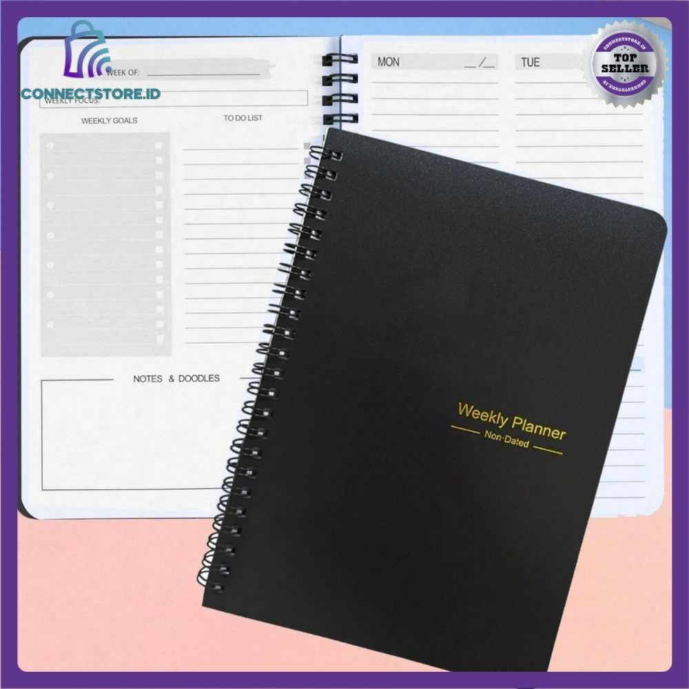 

Buku Catatan Mingguan Weekly Planner Note 52 Sheets - Hitam