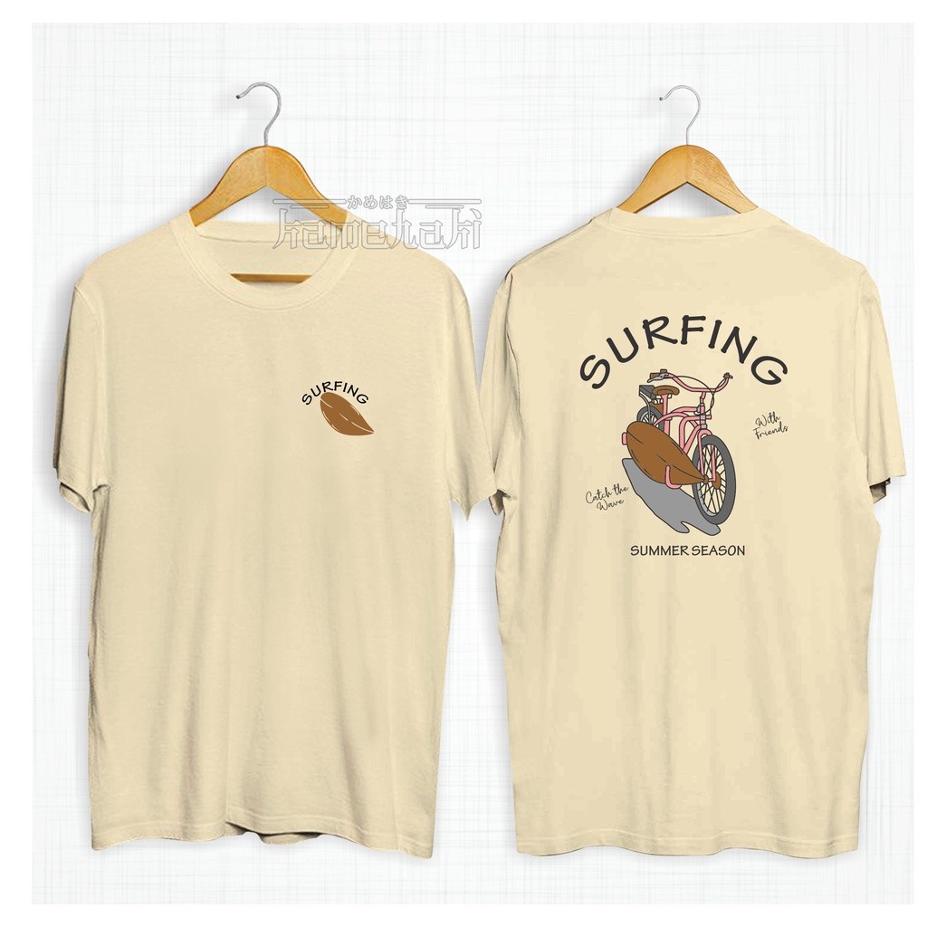 Kaos Distro Selancar MUSIM PANAS/Kaos Selancar Ukuran Besar/Kaos Distro Pria Wanita/Pakaian PERJALAN
