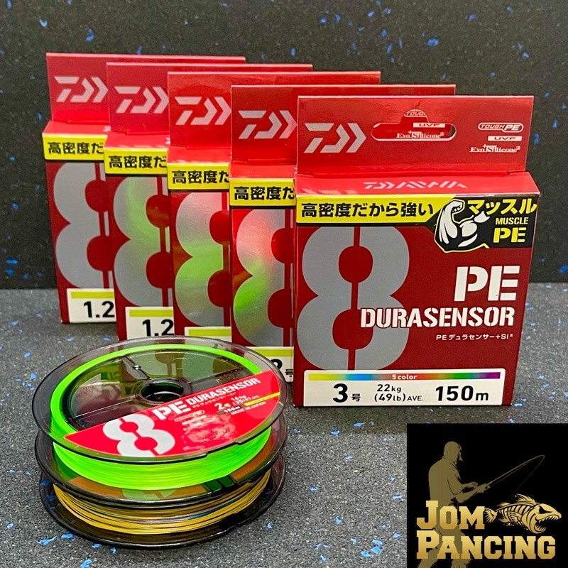 【Jom Pancing】DAIWA DURASENSOR x8 UVF + Si2 PE BRAIDED LINE, 8 Sulam Tali Benang Mancing |UpxdWC2s|