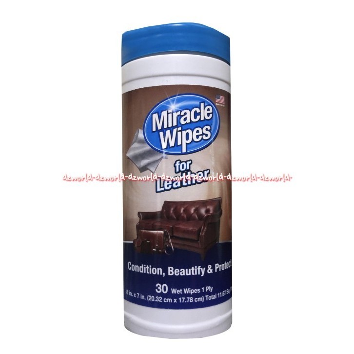 

Miracle Wipes For Leather Condition Tissue Basah Untuk Sofa Kulit 30pc