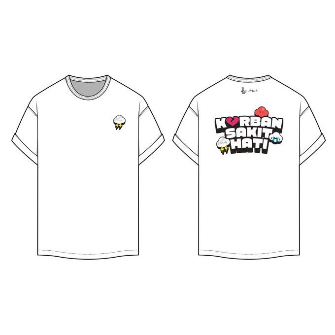 Official Merchandise T-Shirt "Konser Untuk Korban Sakit Hati" Juicy Luicy & Adrian Khalif