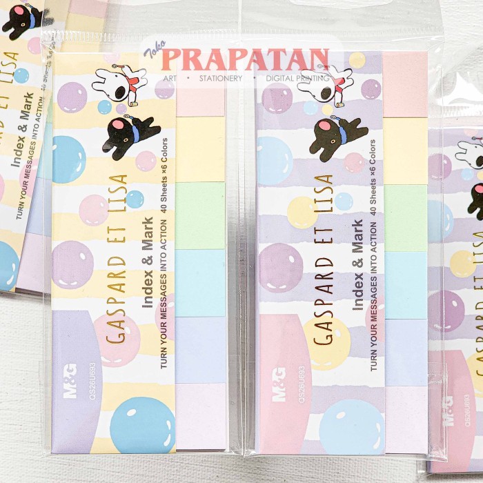 

M&G Gaspard Et Lisa Index & Mark Qs26U693 Penanda Label #Original