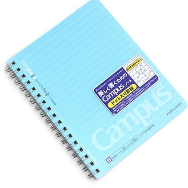 

Kokuyo Twin Ring Notebook A6. With Dotted #Original