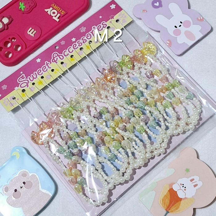 GRATIS ONGKIR [GROSIR] 12pcs/1lusin Strap tali handphone gantungan case handphone accessories Code :