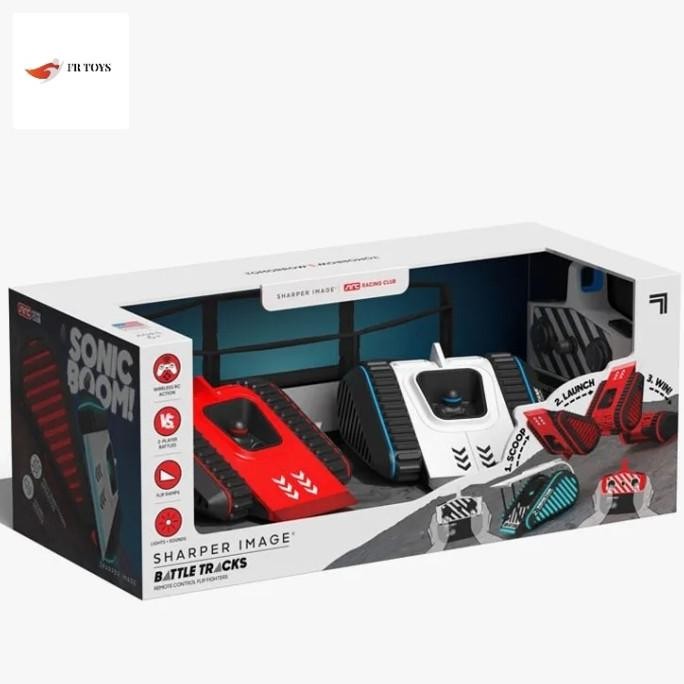 Discovery Sharper Image Toy RC Battle Track 2pk Flip Fighters Tank