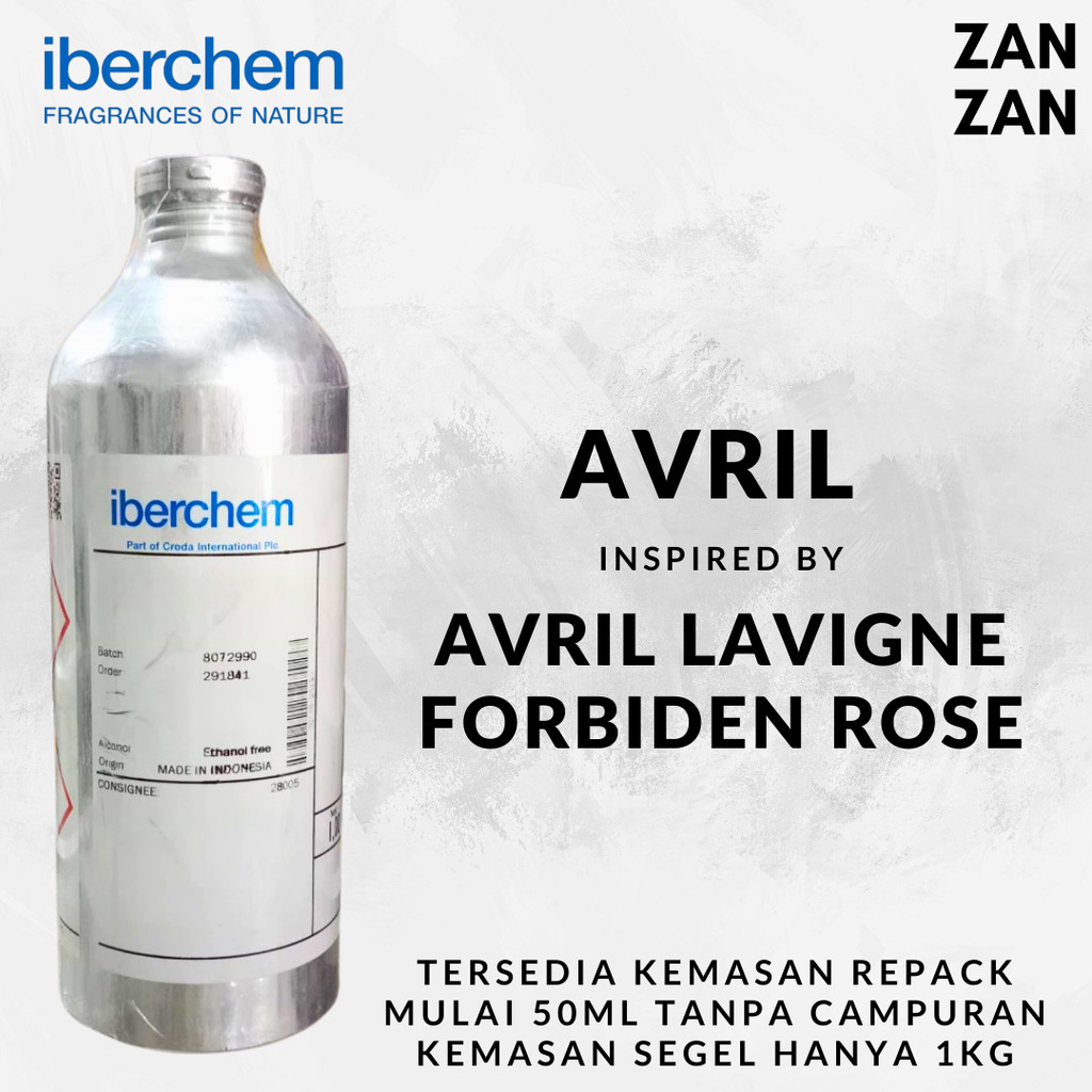 Bibit Parfum AVRIL Inspired AVRIL LAVIGNE FORBIDEN ROSE by Iberchem Kemasan Repack 100ml