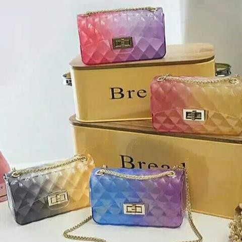Tas Jelly Pelangi - Tas Selempang Wanita