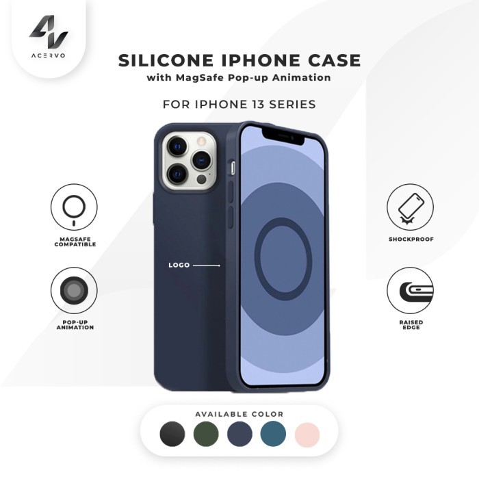iPhone 13 Series Silicone Case with MagSafe Pop-up Animation Soft Case