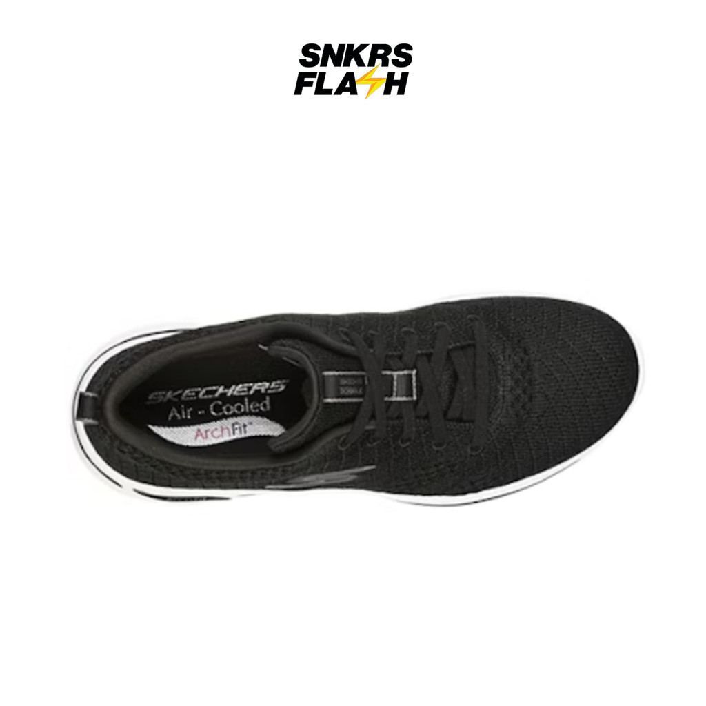 SKECHERS Go Walk Arch Fit Unify Black White Sepatu Casual Wanita - 124403BKW - Size 37.5