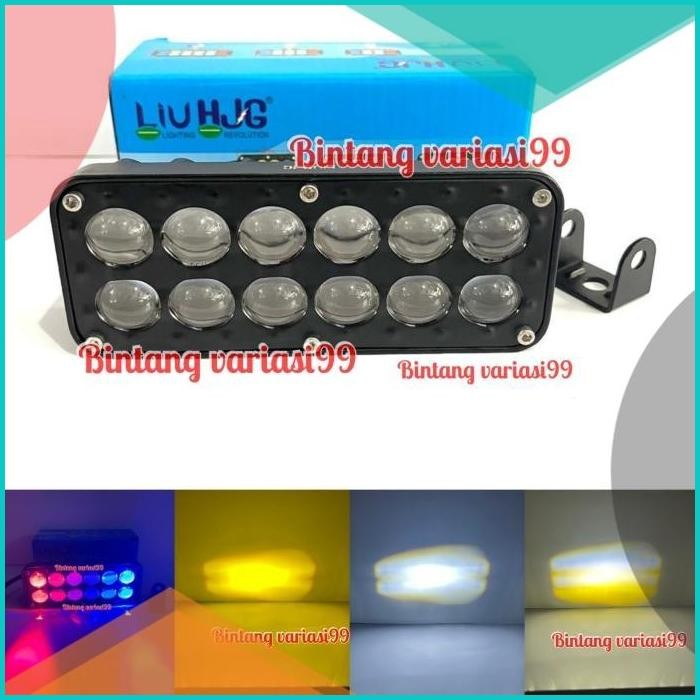 Lampu Tembak LED Laser 12 Mata LiuHJG Senja Merah Biru Jauh Dekat Puti