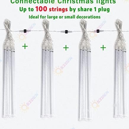 OSIDENlampu natal tahan air hiasan pohon natal 30CM 50CM lampu meteor hiasan pohon natal dekorasi na