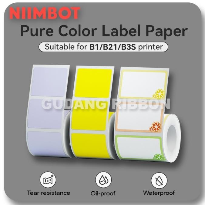 

Sale Niimbot B21 B1 B203 B3S Label Sticker Warna Thermal Tahan Air Minyak