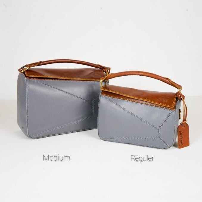 Tas Kulit Wanita Abekani / Puzzle Bag