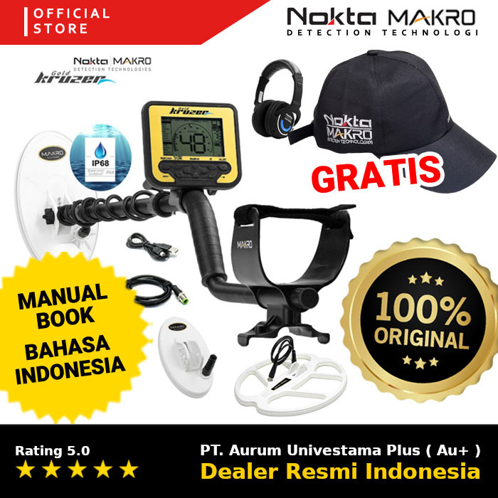 Metal Detektor Nokta Makro Gold Kruzer ULTRA Metal Detector Gold Kruzer Tahan Air Alat Pencari Bijih