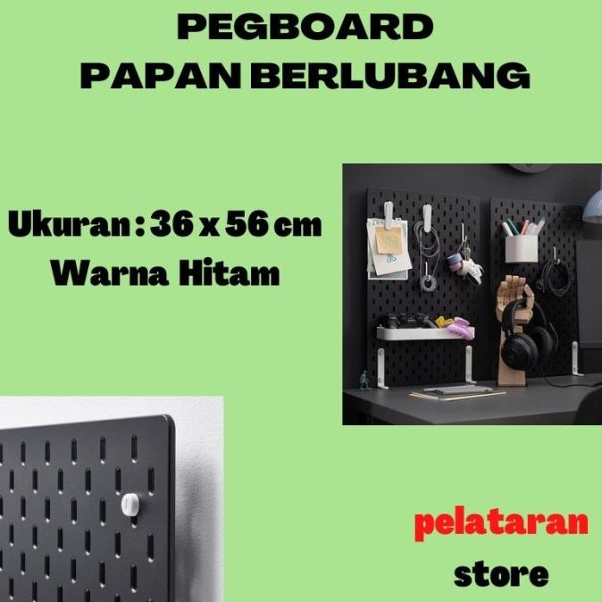 

Papan Dinding Berlubang Pegboard Organizer Wall 36 X 56 Cm Original Dan Terpercaya