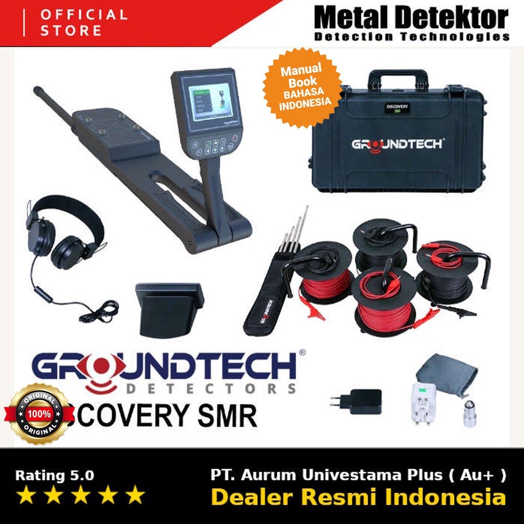 Metal Detector Groundtech Discovery SMR - Detektor dengan System Resistivity - Geolistrik - 3D Elect