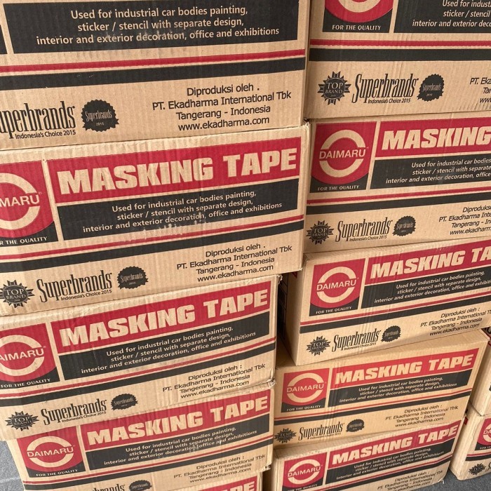 

Masking Tape / Lakban Kertas / Daimaru 1 Inch / 1 Dus