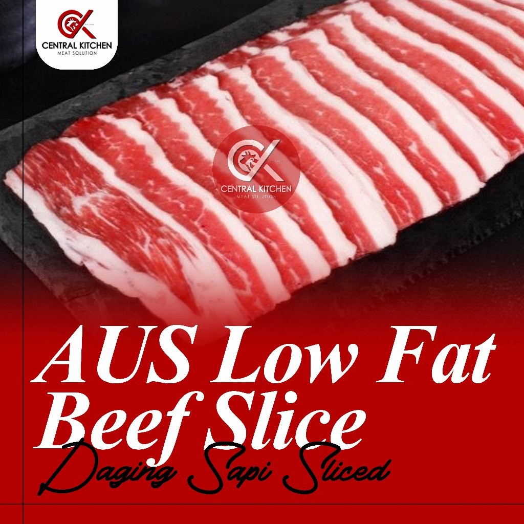 

Daging Sapi AUS Low Fat Slice Beef Sukiyaki Yakiniku Shabu Shabu 250gr