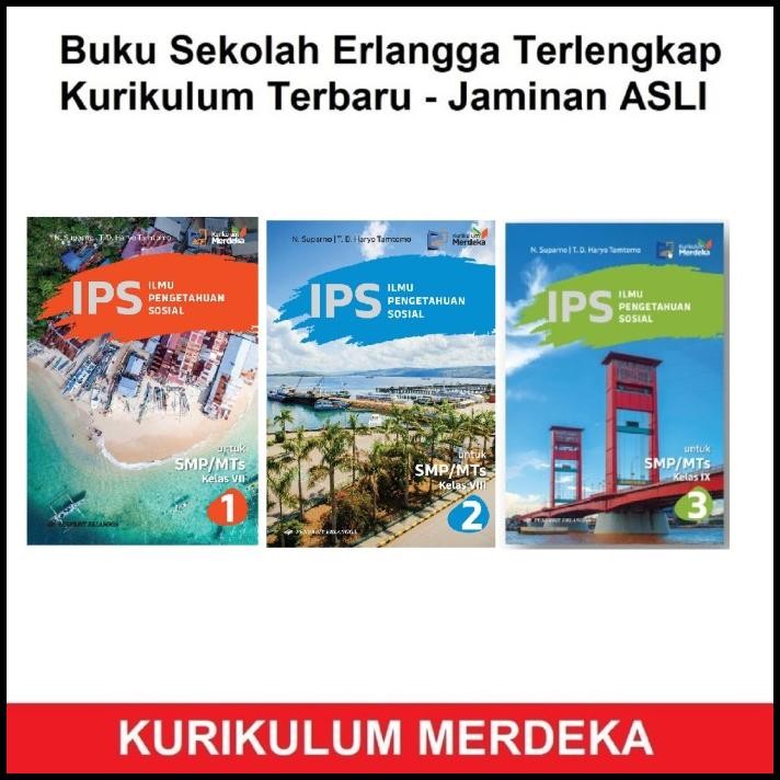 GRATIS ONGKIR BUKU PELAJARAN IPS SMP MTS KELAS 7 8 9 N SUPARNO HARYO TAMTOMO KURIKULUM MERDEKA ERLAN