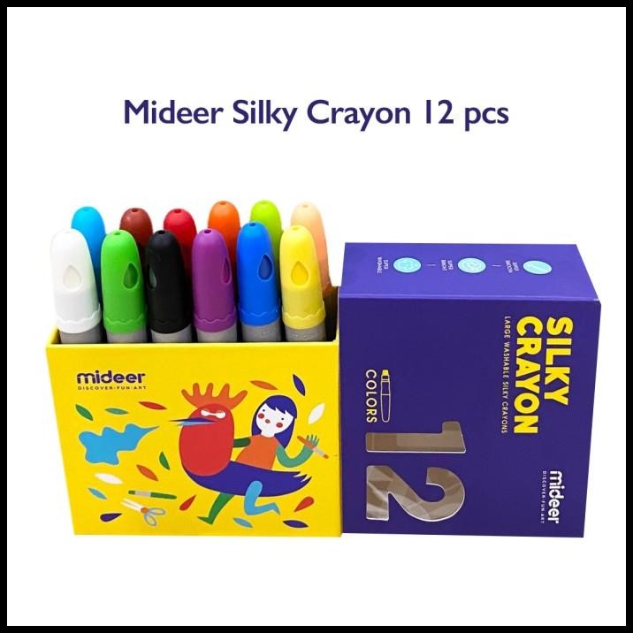 

TERBARU MIDEER SILKY CRAYON LARGE WASHABLE MAGIC !!!!