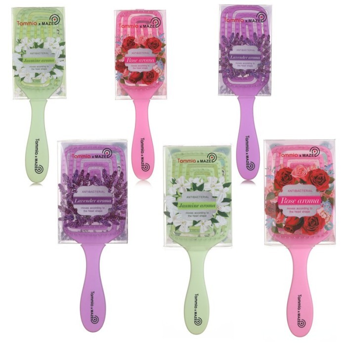 Tammia X Maze Paddle Wonder Flex Hair Brush Sikat Sisir Rambut Aroma