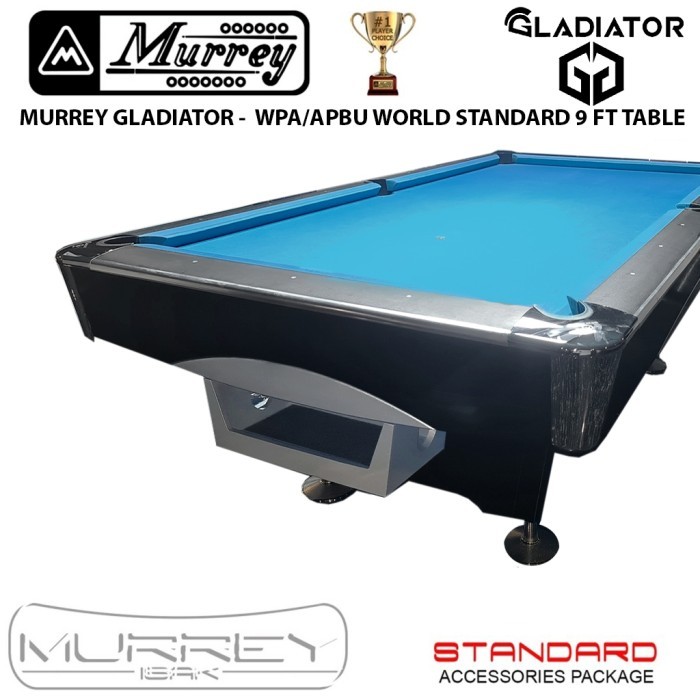 NEW Murrey Gladiator 9 ft Pool Table - STANDARD - Meja Billiard Biliar 9ft