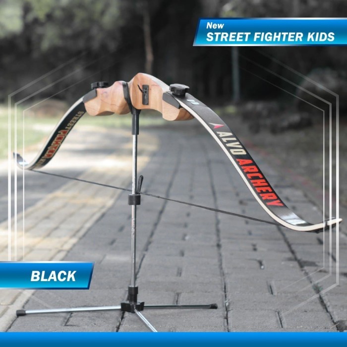 Dijuall busur standar bow-busur panah pemula-street fighter kids-busur panahan