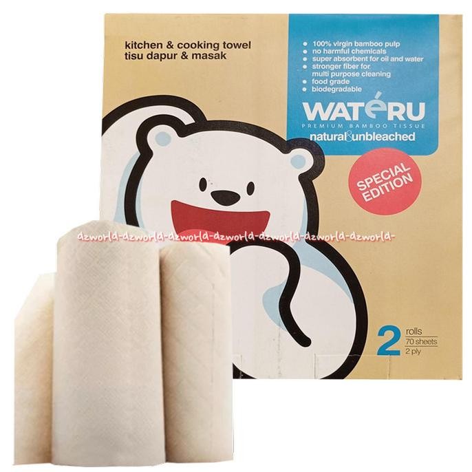 

Wateru Kitchen Towel Premium Bamboo Tissue Gulung Tissue Dapur 375gr