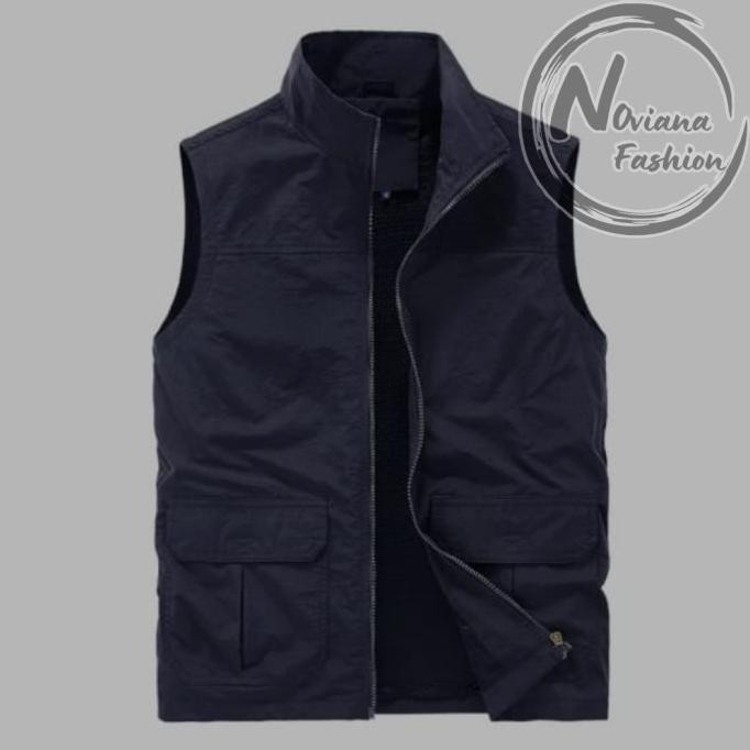 Grosir Jaket Rompi Vest Pria Casual/ Jaket Rompi Pria Outdor