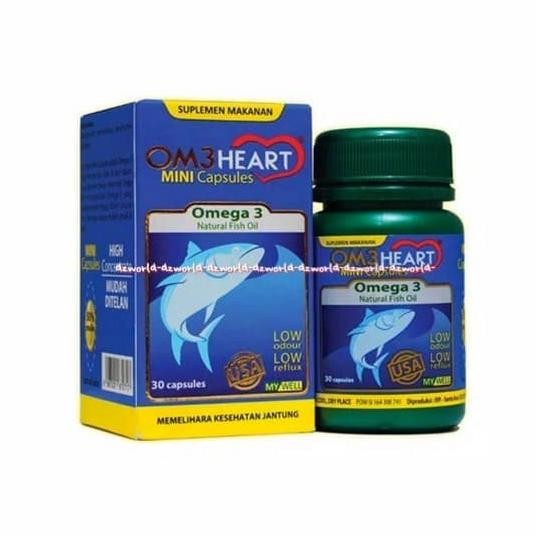 

Om3 Heart 600 Omega 3 Natural Fish Oil 60Capsuls Om3Heart