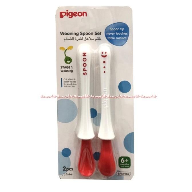 

Pigeon Weaning Spoon Set Sendok Makan Untuk Bayi 2Pcs