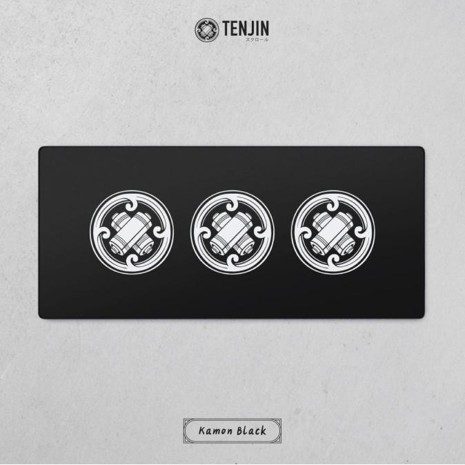 Promo Tenjin Scrollworks - Kamon Black Deskmat