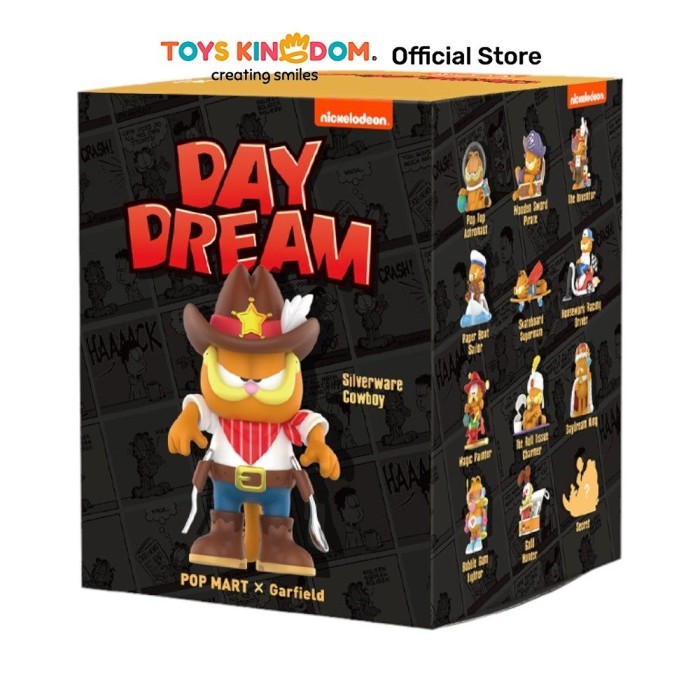 Toys Kingdom Pop Mart Minifigure Garfield Day Dream Random Toys Kids Toy Minifigures Mainan Koleksi