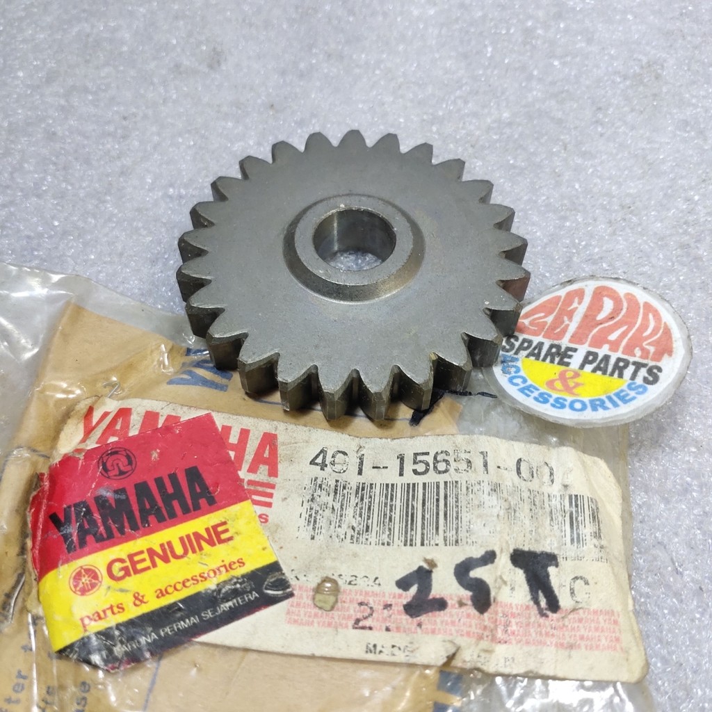 Gigi Slah idle RS125 25T Lawan gear Selah stater RS 125 Ori Yamaha 401-15651-00 Limited Item Barang 