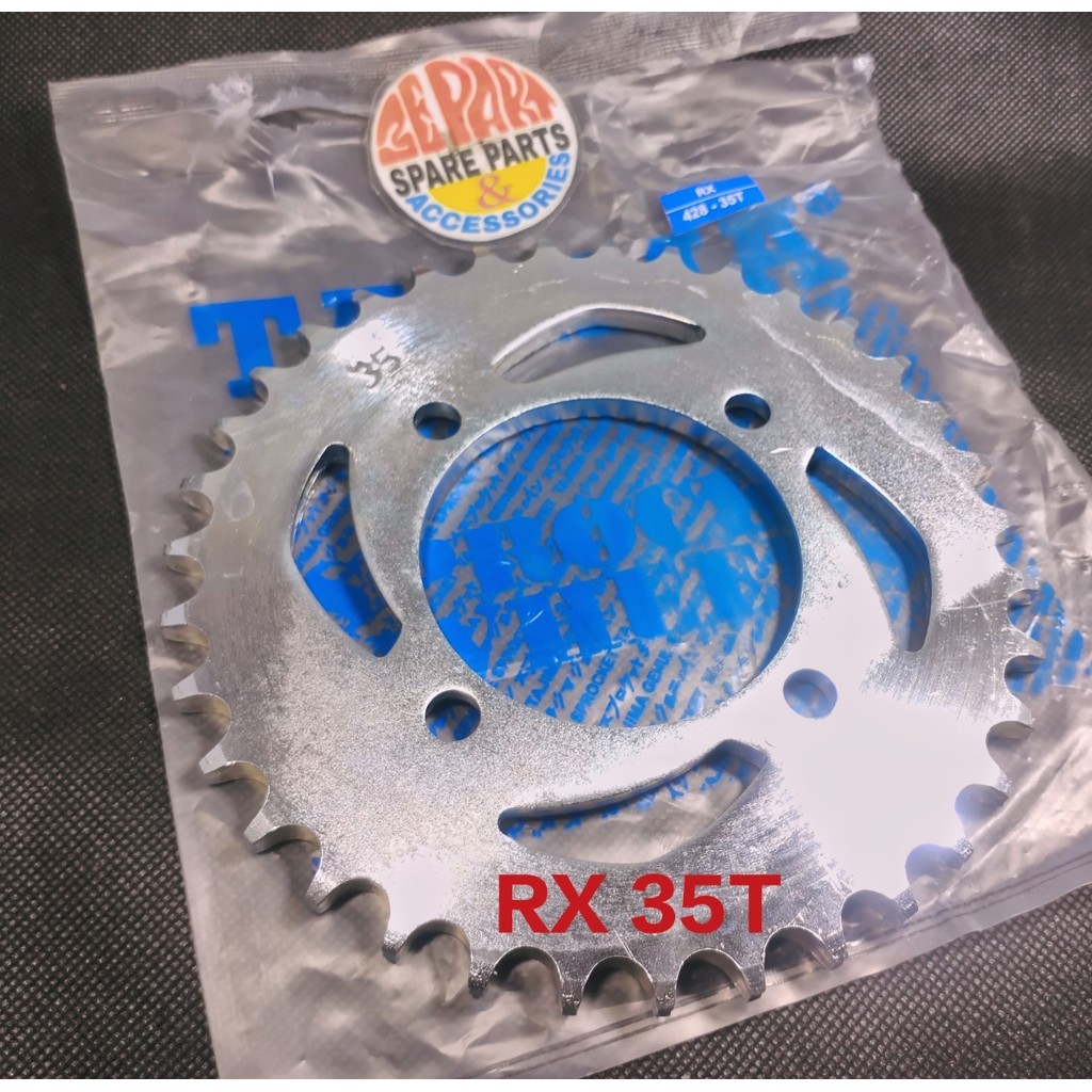 Gir belakang Yamaha 35T 428 RX Jupiter Z Vega MX Rear Sprocket Gear Limited Item Barang Langka Spare