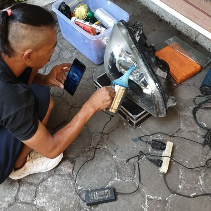 TERLARISSS nano burn headlamp poles lampu mobil bandung