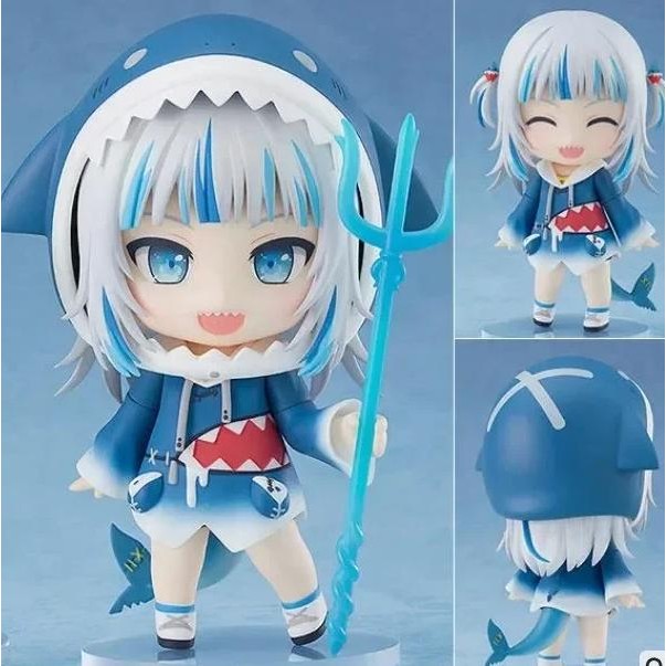 the gawr gura  figure anime chibi figure pvc action model toys anime figure