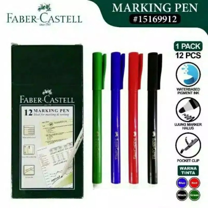 

NW308 Faber Castell Marking Pen / Spidol satuan serbaguna CUCI GUDANG