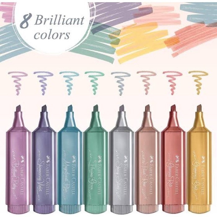 

NX698 Textliner 46 Metalic Faber Castell / Highlighter Metalic Faber Castell STOK TERBATAS