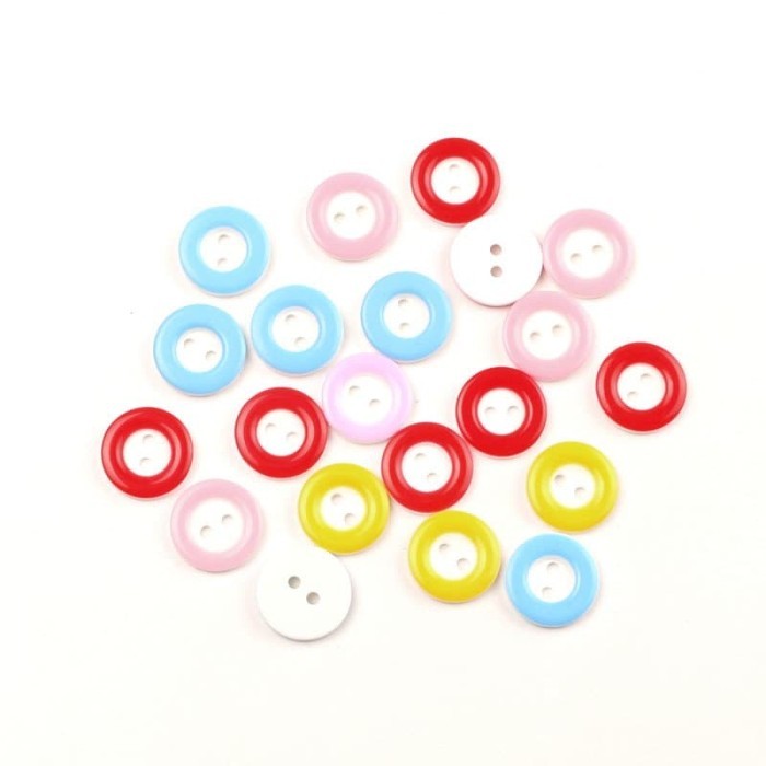 

EY564 Kancing Acrylic Dua Lubang - Colorful Circle (10pcs) OBRAL