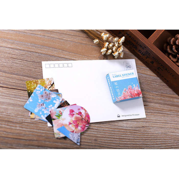 

QQ501 Label Stickers - Cherry Blossom Design (40pcs) FREE ONGKIR