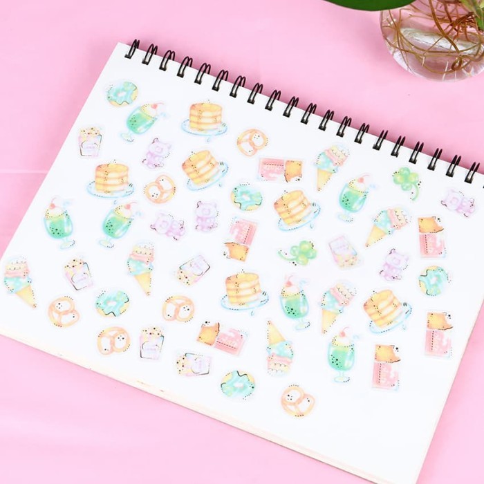 

ED421 EIGHT DESIGN Jamjelly Bottle Label Stickers (48pcs) TERMURAH