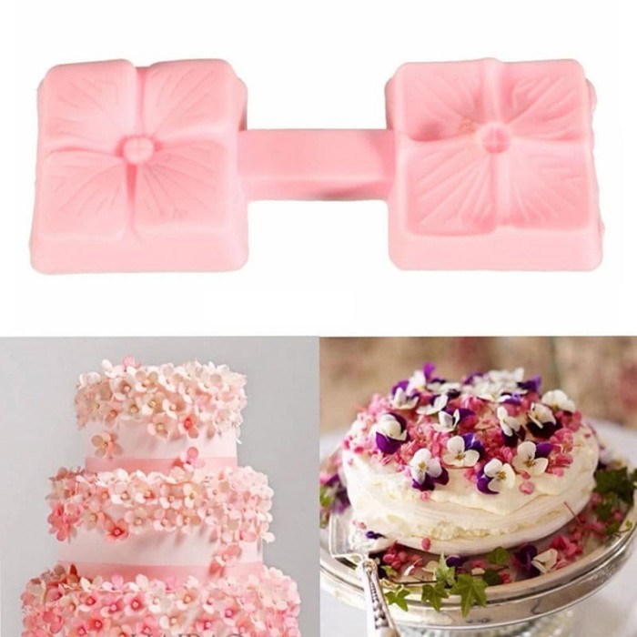 

RB673 3D Silicon Mold Fondant Cake Decoration - Square Cherry Blossom STOK TERBATAS