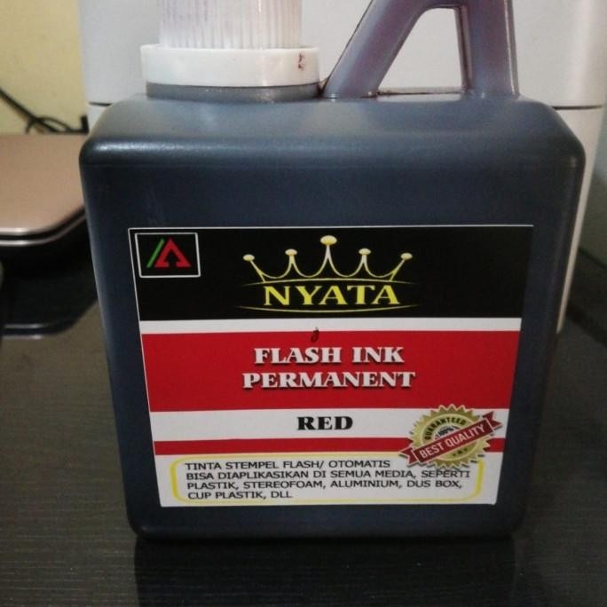 

TINTA STEMPEL PERMANENT FLASH /OTOMATIS MEDIA PLASTIC DLL .ISI 500 ML