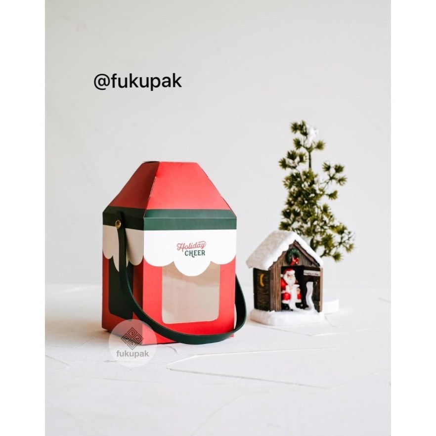 

Kotak Natal Lentera Santa (10pcs) christmas hamper box goodie bag