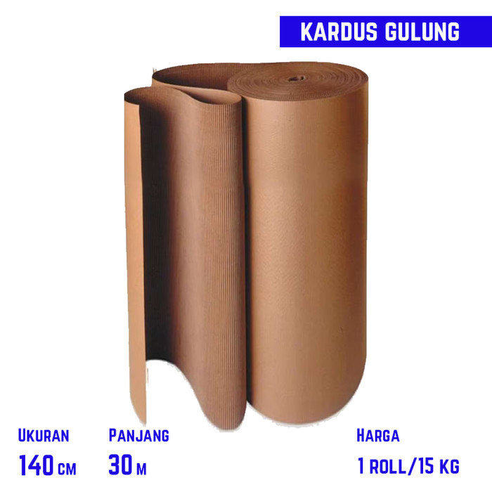 

Kardus Dus Gulung 140cm Karton Single Face Berkualitas Serbaguna Murah