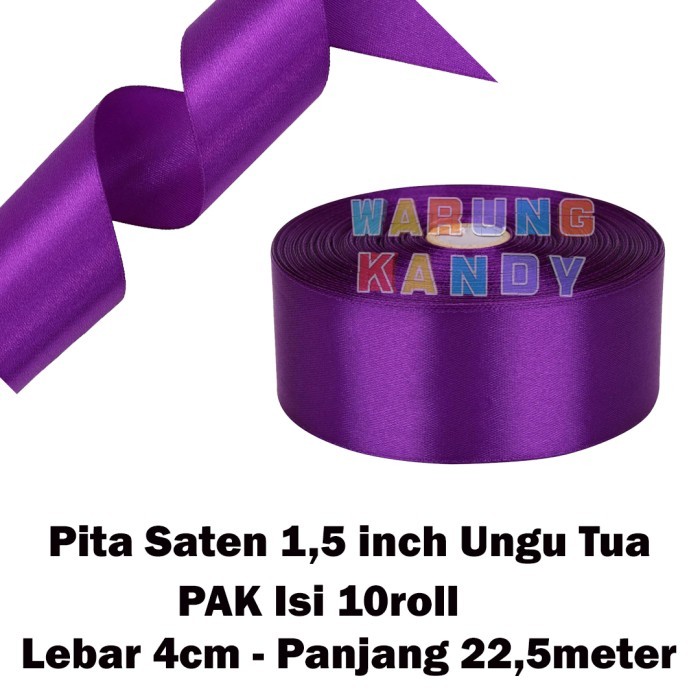 

Pita Saten Satin 1,5 Inch / 4cm ~ PAK 10Roll [2]